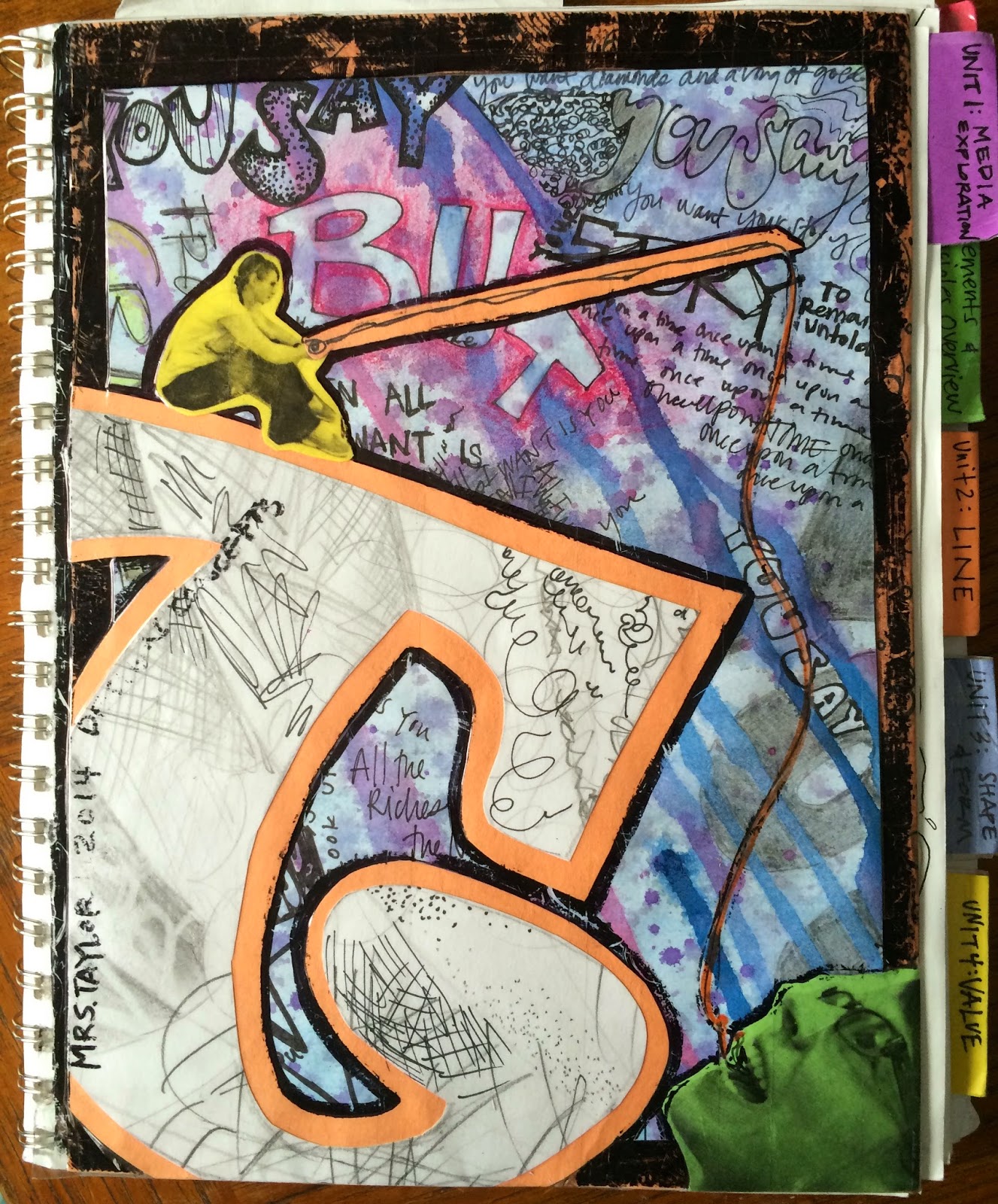 Project ART-A-DAY: Lesson: Sketchbook Covers- Initial Reaction
